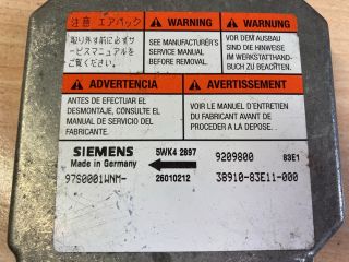 bontott OPEL AGILA Légzsák Elektronika