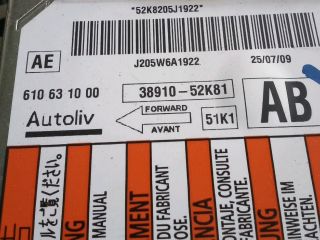 bontott OPEL AGILA Légzsák Elektronika