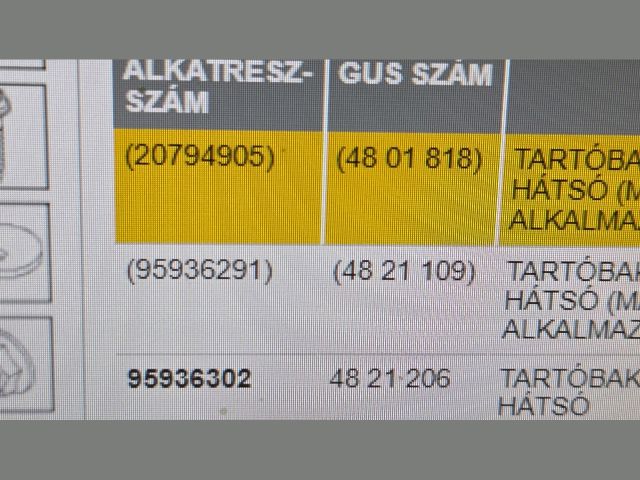 bontott OPEL ANTARA Hátsó Bölcső