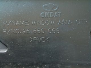 bontott OPEL ANTARA Bal C Oszlop Oldalablak Üveg