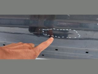 bontott OPEL ANTARA Bal első Ajtó (Üres lemez)