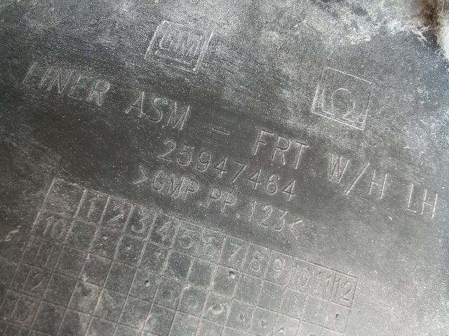 bontott OPEL ANTARA Bal első Első Dobbetét (Kerékjárati, Műanyag)