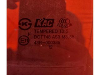 bontott OPEL ANTARA Bal hátsó Ablak