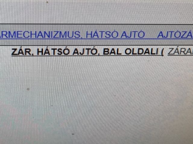 bontott OPEL ANTARA Bal hátsó Ajtózár