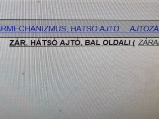 bontott OPEL ANTARA Bal hátsó Ajtózár