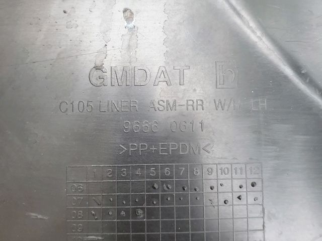 bontott OPEL ANTARA Bal hátsó Dobbetét (Kerékjárati, Műanyag)