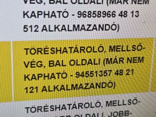 bontott OPEL ANTARA Bal Lökhárító Tartó Nyúlványvég