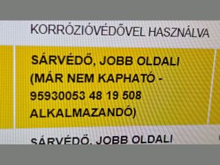 bontott OPEL ANTARA Jobb első Sárvédő