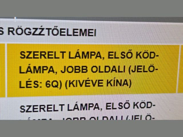 bontott OPEL ANTARA Jobb Ködfényszóró