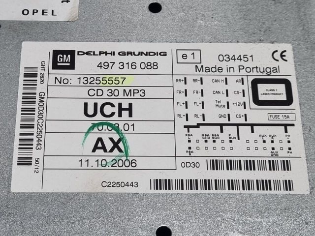 bontott OPEL ANTARA Rádió / CD