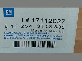 bontott OPEL ASTRA F Alapjárati Motor