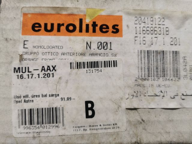 bontott OPEL ASTRA F Bal első Irányjelző