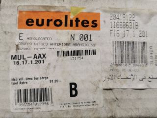 bontott OPEL ASTRA F Bal első Irányjelző