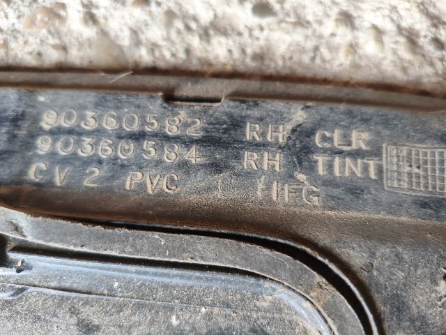 bontott OPEL ASTRA F Jobb C Oszlop Oldalablak Üveg