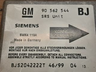 bontott OPEL ASTRA F Légzsák Elektronika