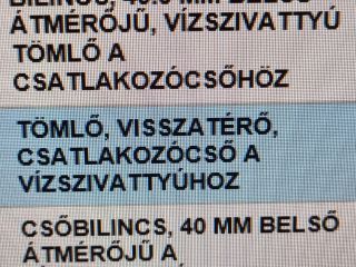 bontott OPEL ASTRA G Vízcső