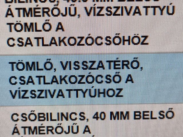 bontott OPEL ASTRA G Vízcső