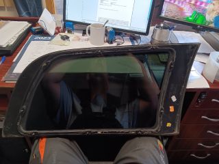 bontott OPEL ASTRA G Bal C Oszlop Oldalablak Üveg