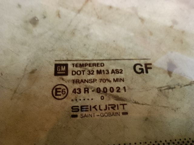 bontott OPEL ASTRA G Bal C Oszlop Oldalablak Üveg