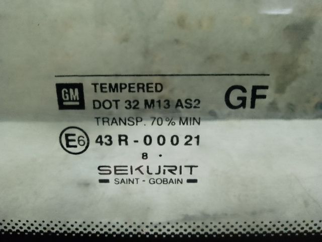 bontott OPEL ASTRA G Bal C Oszlop Oldalablak Üveg