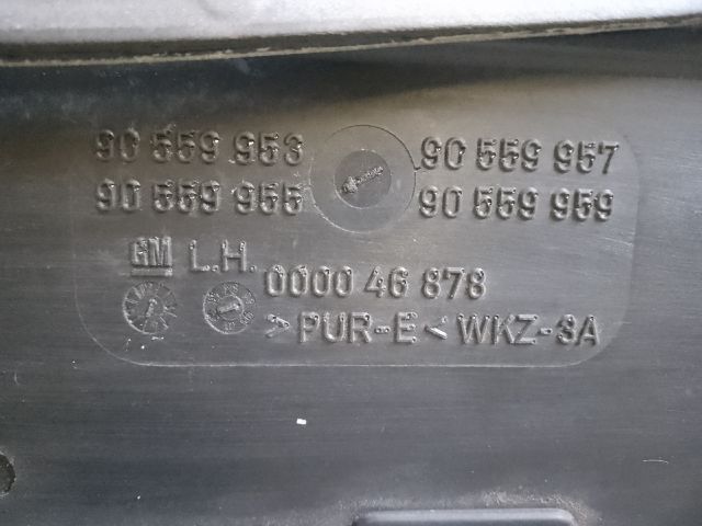 bontott OPEL ASTRA G Bal C Oszlop Oldalablak Üveg