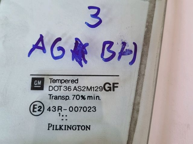 bontott OPEL ASTRA G Bal hátsó Ablak