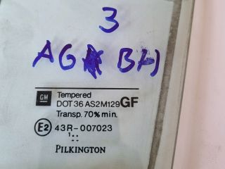 bontott OPEL ASTRA G Bal hátsó Ablak