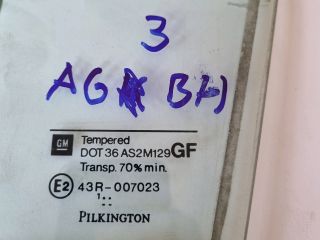 bontott OPEL ASTRA G Bal hátsó Ablak