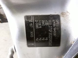 bontott OPEL ASTRA G Bal hátsó Ajtó (Üres lemez)