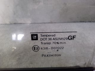 bontott OPEL ASTRA G Bal hátsó Fixüveg (Ajtóban)