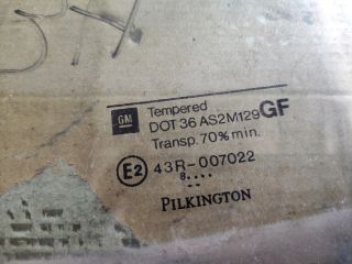 bontott OPEL ASTRA G Bal hátsó Fixüveg (Ajtóban)