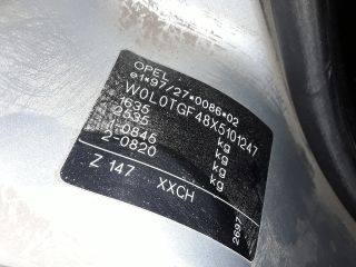 bontott OPEL ASTRA G Csomagtérajtó (Üres lemez)