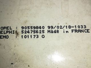 bontott OPEL ASTRA G Fűtéskapcsoló (manuális klímás)