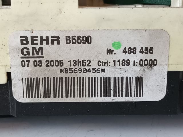 bontott OPEL ASTRA G Fűtéskapcsoló (manuális klímás)