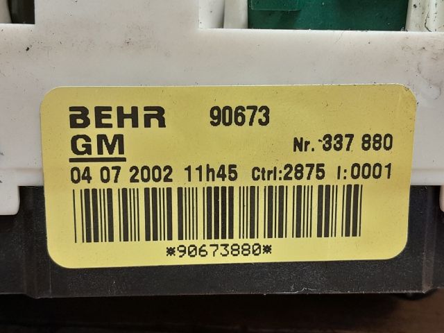 bontott OPEL ASTRA G Fűtéskapcsoló (manuális klímás)