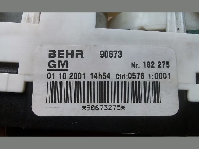 bontott OPEL ASTRA G Fűtéskapcsoló (manuális klímás)