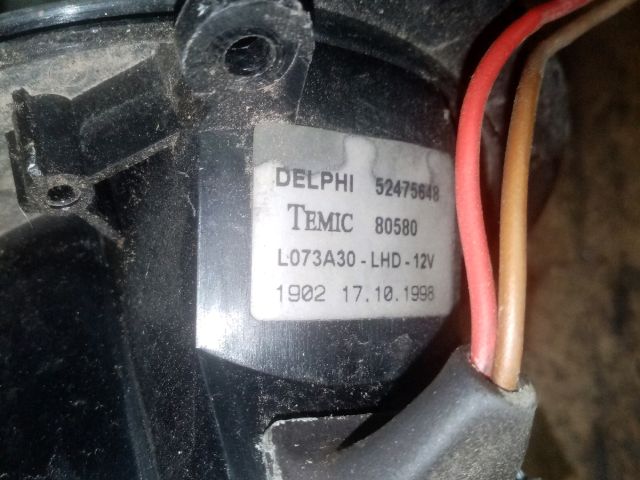 bontott OPEL ASTRA G Fűtőmotor (Klímás)