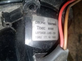 bontott OPEL ASTRA G Fűtőmotor (Klímás)