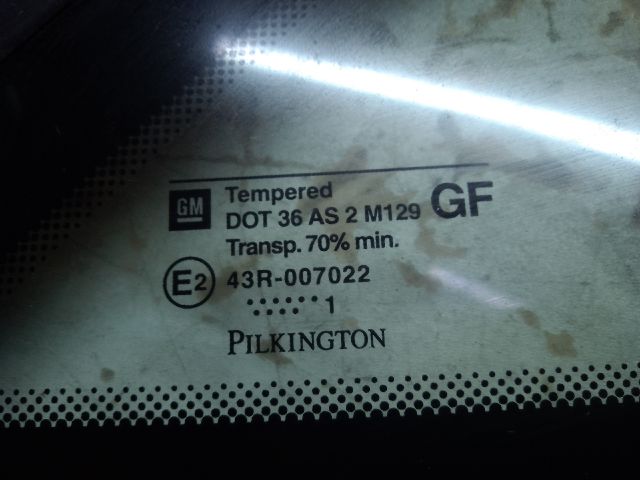bontott OPEL ASTRA G Jobb C Oszlop Oldalablak Üveg