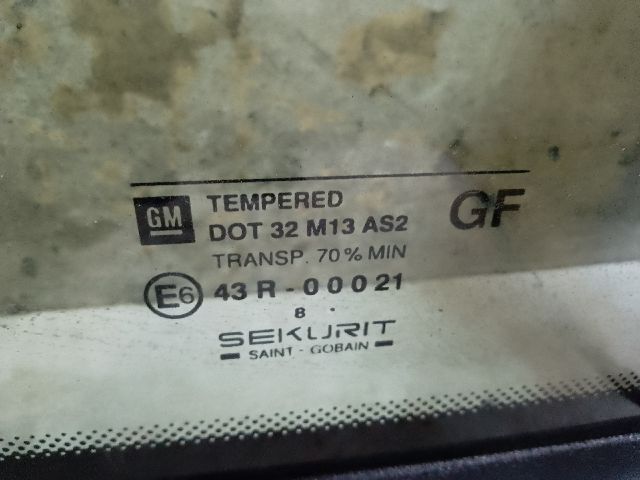 bontott OPEL ASTRA G Jobb C Oszlop Oldalablak Üveg