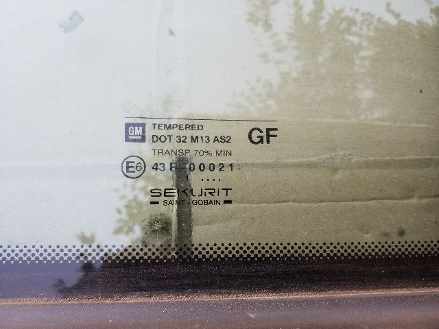 bontott OPEL ASTRA G Jobb C Oszlop Oldalablak Üveg