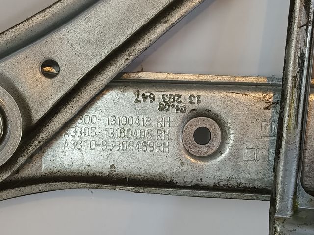 bontott OPEL ASTRA G Jobb első Ablakemelő Szerkezet (Elektromos)