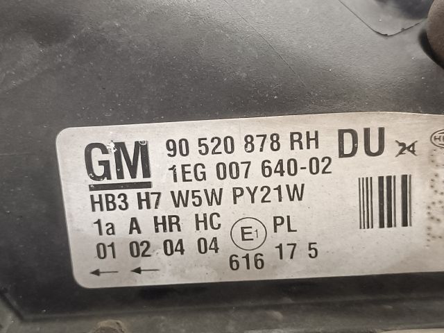 bontott OPEL ASTRA G Jobb Fényszóró