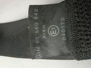 bontott OPEL ASTRA G Jobb hátsó Biztonsági Öv