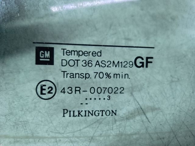 bontott OPEL ASTRA G Jobb hátsó Fixüveg (Ajtóban)