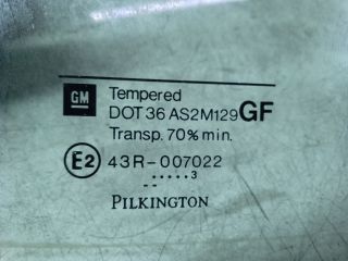 bontott OPEL ASTRA G Jobb hátsó Fixüveg (Ajtóban)