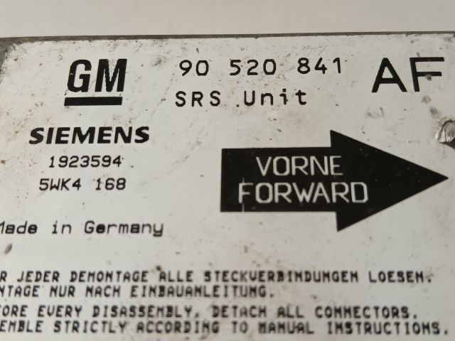 bontott OPEL ASTRA G Légzsák Elektronika