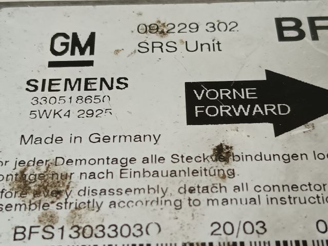 bontott OPEL ASTRA G Légzsák Elektronika