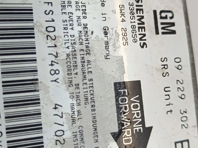 bontott OPEL ASTRA G Légzsák Elektronika