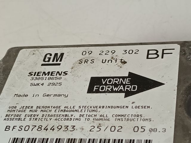 bontott OPEL ASTRA G Légzsák Elektronika